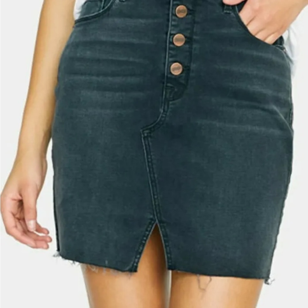 SANCTUARY Echo Black Denim Mini Skirt